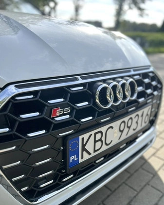 Audi S5 cena 209000 przebieg: 19500, rok produkcji 2021 z Stoczek Łukowski małe 191